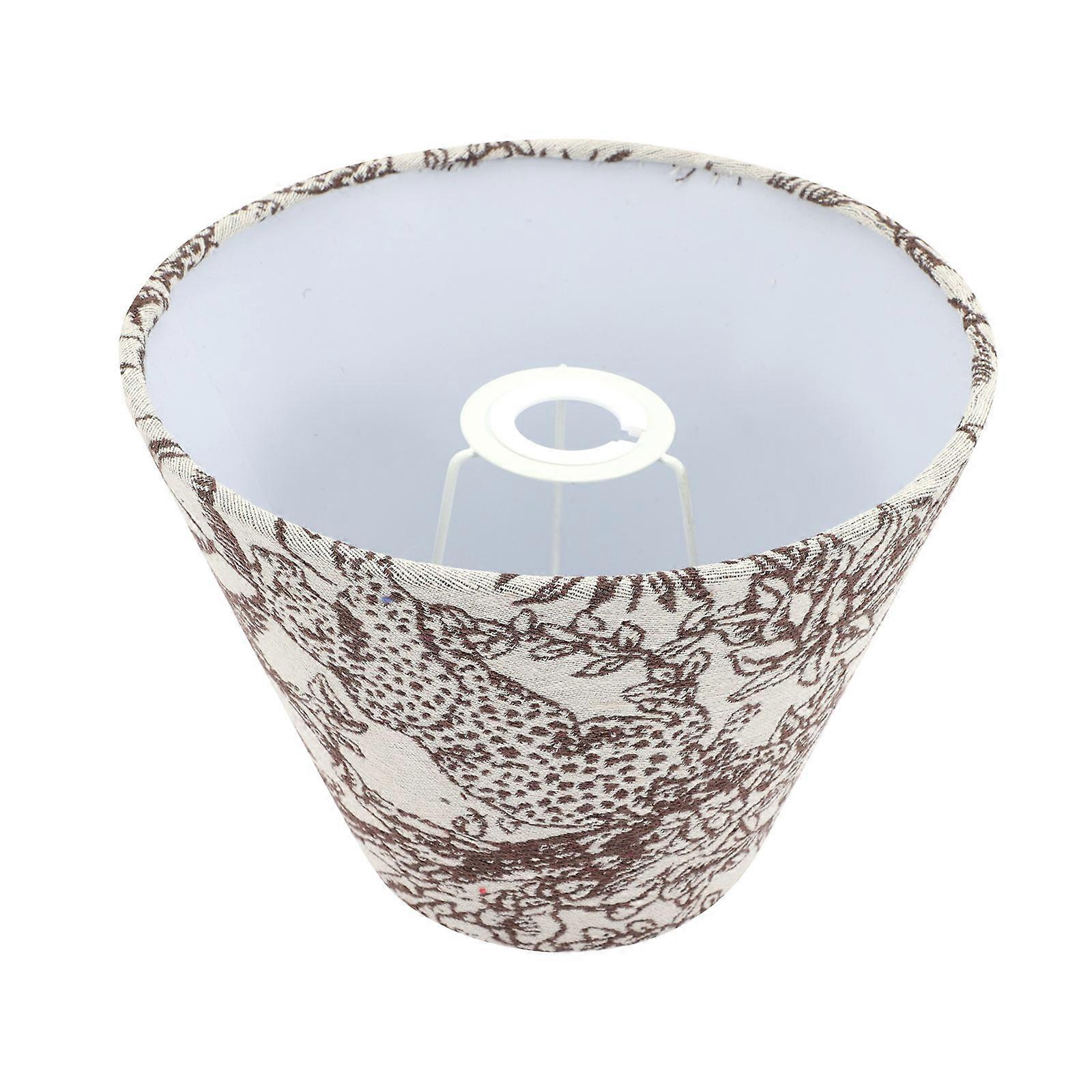 Coffee Small Lamp Shade Pattern Lamp Shade for Indoor Light Cover E14 E27