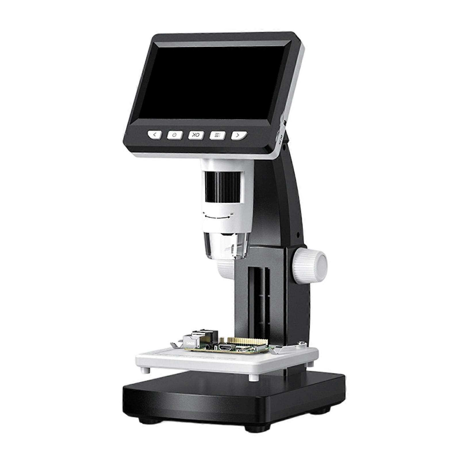 High Magnification 1000X Electronic Microscope with 4.3 Inch Display & Type C Interfaces for System Compatibility Multicolor