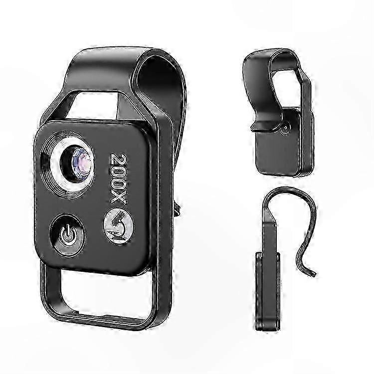 200X HD Macro Phone Lens with LED Light & Microscope Function