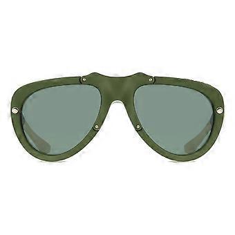 Burberry BE4433U 413871 Vollrand-Sonnenbrille, grün, gummiert, Unisex, Pilotenbrille, UV3, Original