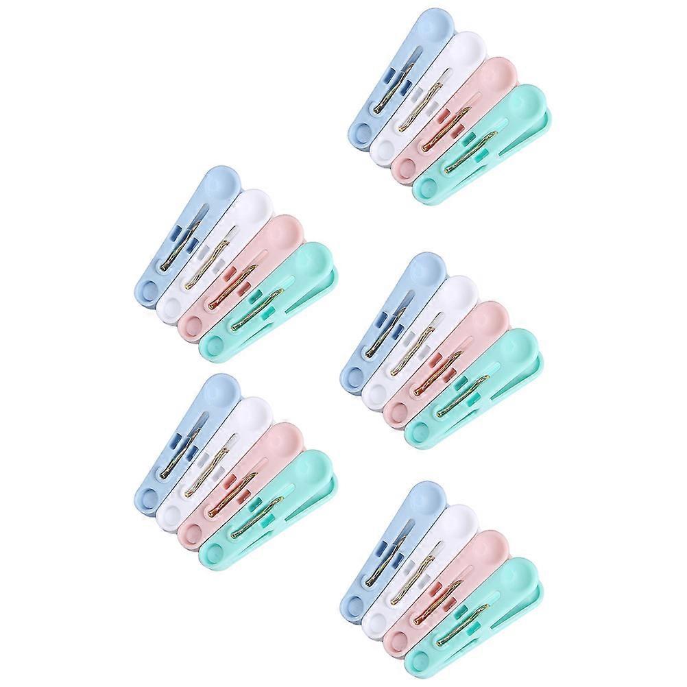 Windproof Clothes Clips Plastic Clothes Pegs for Secure Drying 100Pcs Blue
