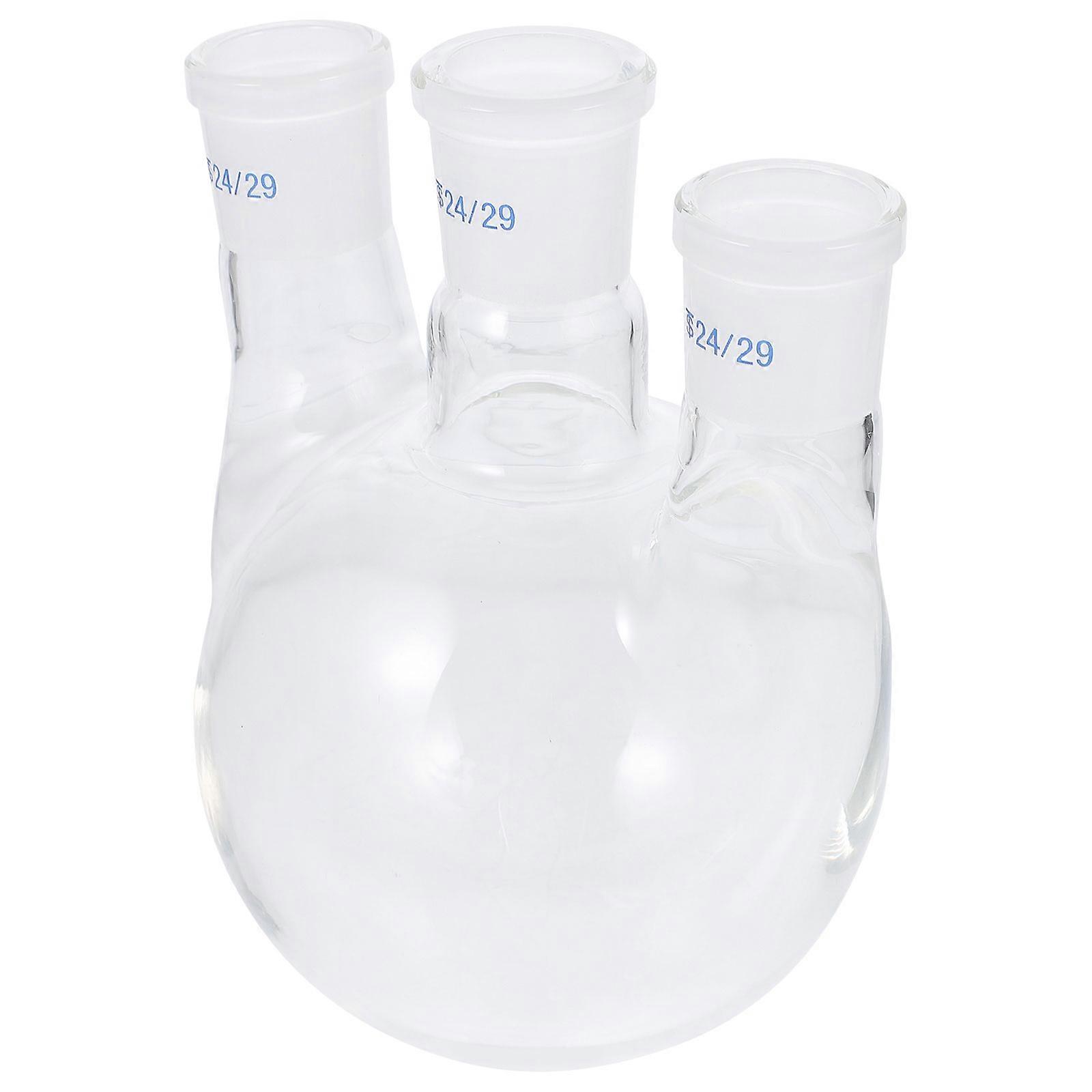 Laboratory Apparatus Three-Necked Boiling Flask for Multi Purpose 1Pcs