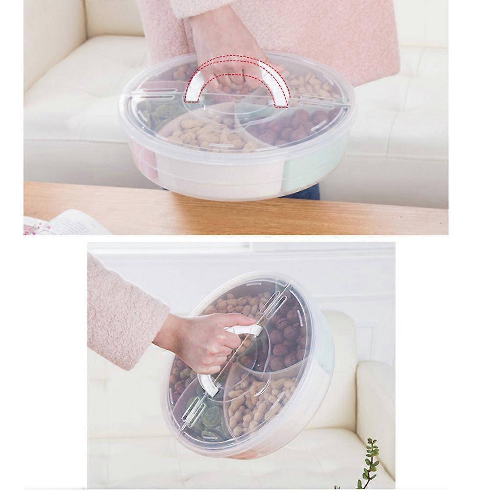 Plastic Candy Holder 5-Compartments Storage Box for Dried Fruit