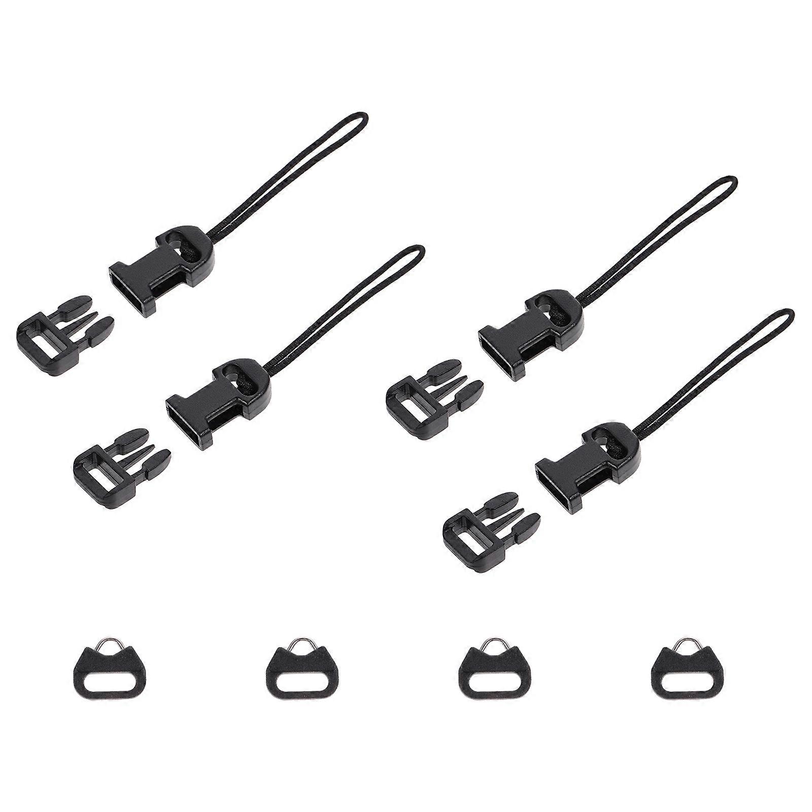 Quick Release Camera Strap Buckles for Strap 8Pcs Qd System Connector Black