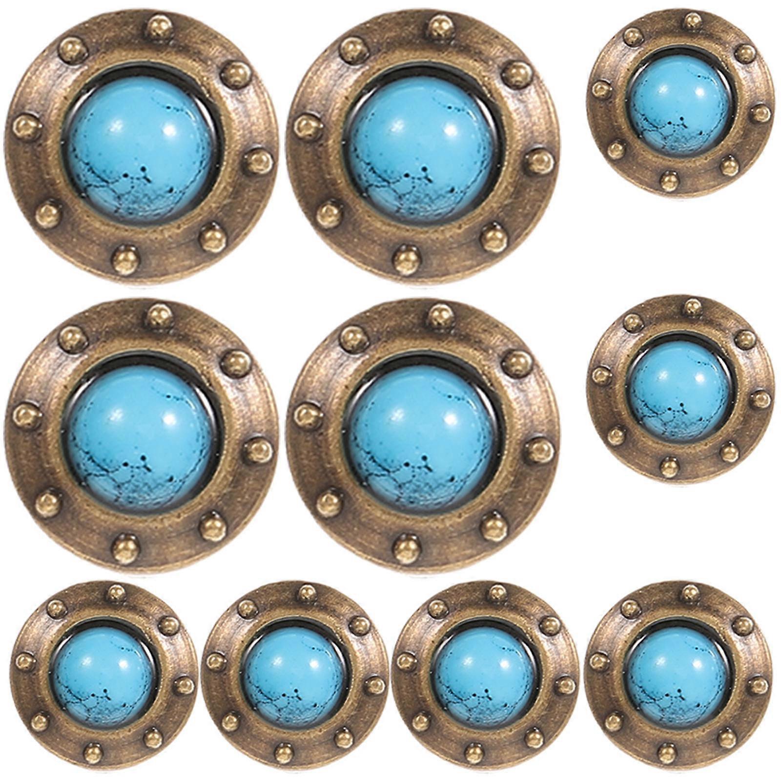 Suitcase Buckle Conchos for DIY Button Decor Set 40Pcs