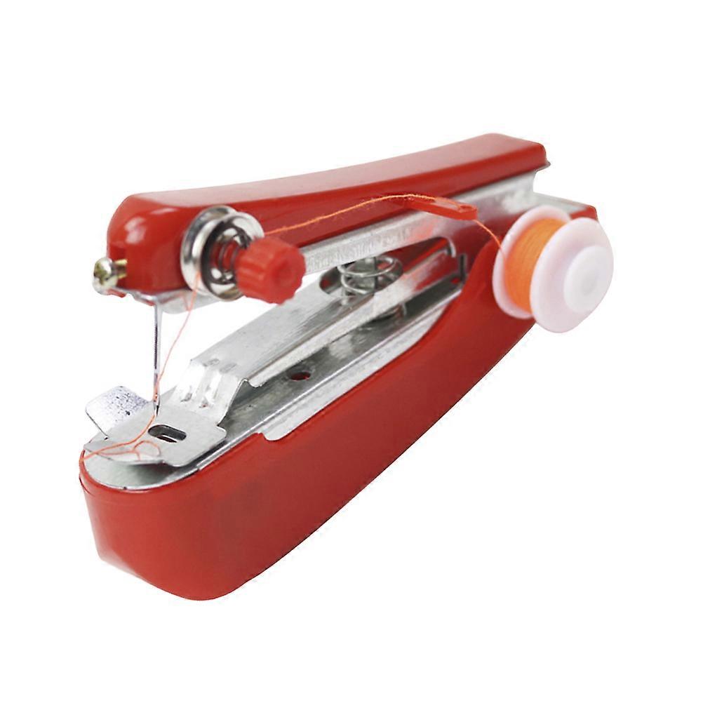 Red Sewing Machine Handheld Sewing Machine for Needlework