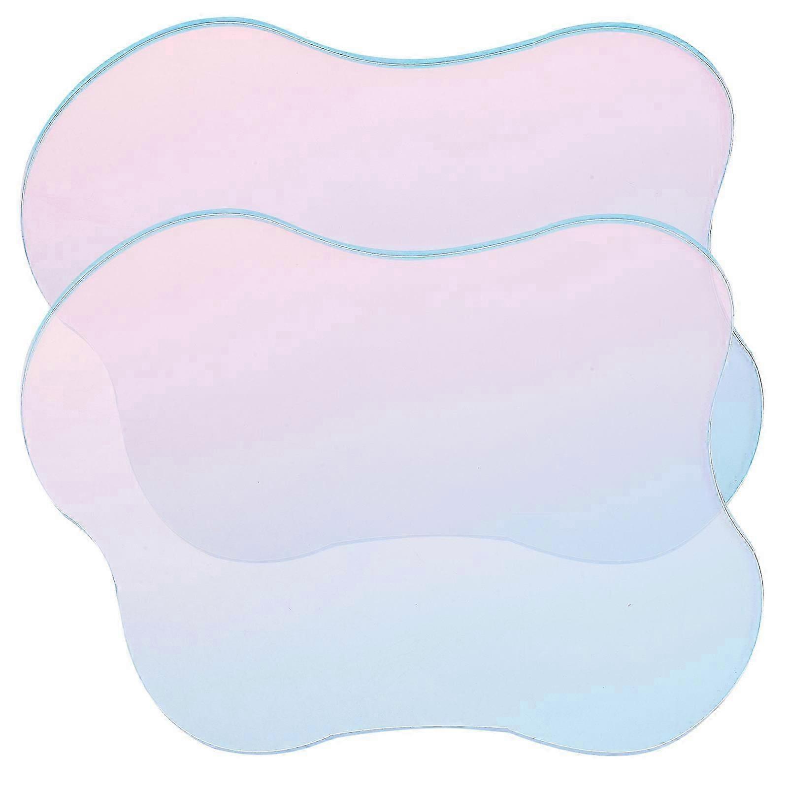 Dining Table Decor Irregular Shaped Cup Coasters For Table Protective Pad Multi 16.50X13.00X0.50CM 2Pcs