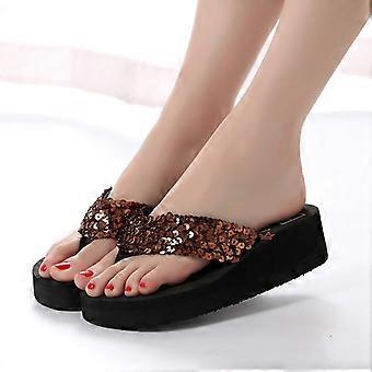 Vrouwen Slippers Zomer Mode Platform Wedge Sandalen Outdoor Vrije tijd Slippers Reizen Strand Slippers Hoge Hak Vrouwen Glijbanen
