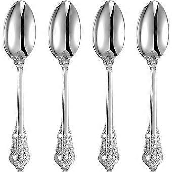 Gorgeous Dinner Spoon, Set of 4, 18/10 Stainless Steel Silverware Spoons, Dishwasher Safe, Mirror Polished
