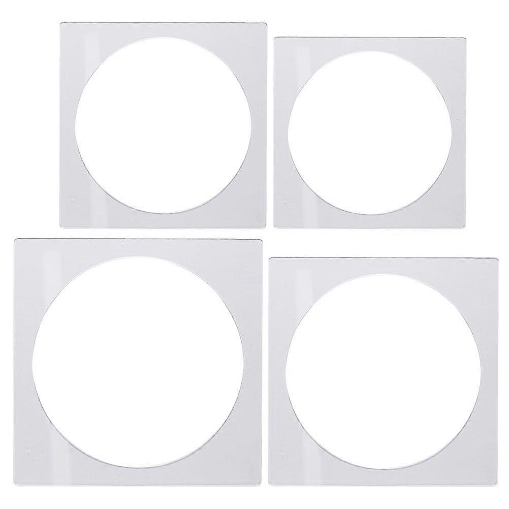4pcs Cake Baking Round Mold Tool Layer Pancake Mold Square Cake Board Square Layer Pancake Board