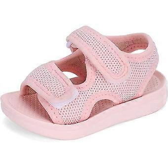 Kids' Anti-Slip Sandals - Adjustable Open-Toe Summer Shoes (Pink, 1 Pair)