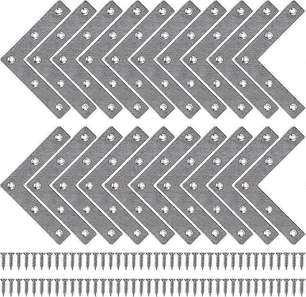 Corner Brackets Flat Corner Brace Stainless Steel Plates Angle Brackets