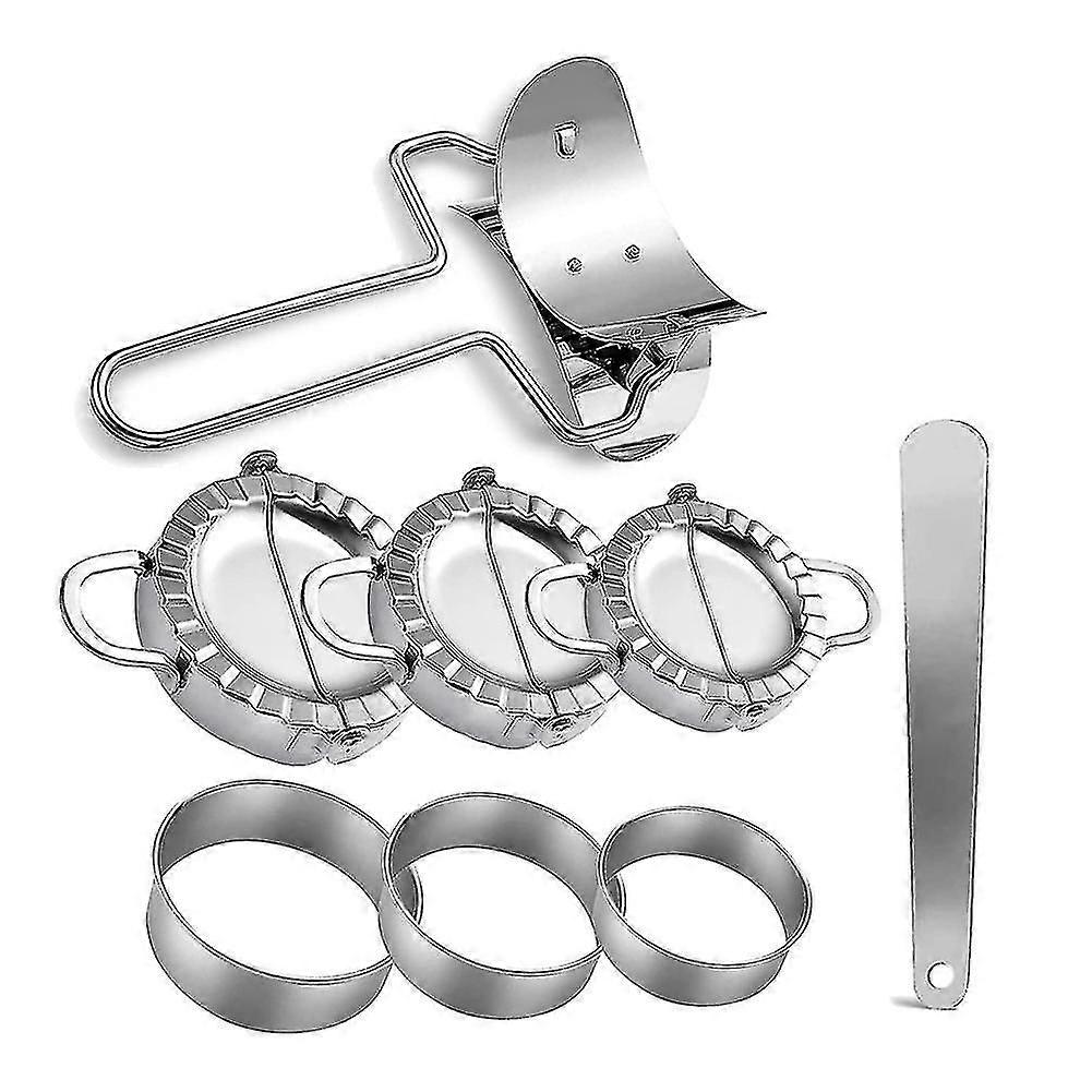 Dumplings Maker 8 Pcs,empanada Press Mold And Cutter,stuffing Spoon
