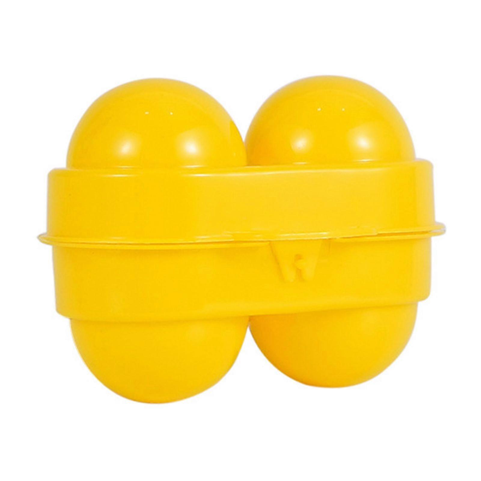 Egg Storage Box Safe Anti-Collision Portable 2 Grids Handheld Egg Container for Camping