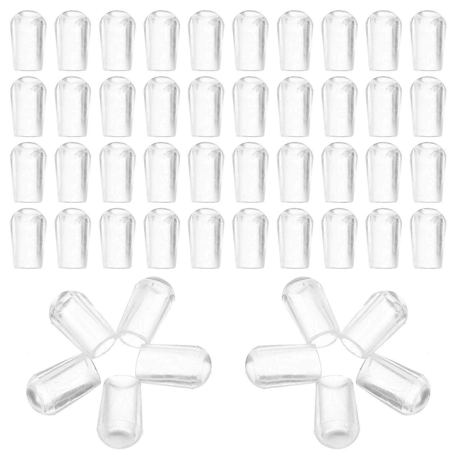 100pcs Thread End Caps Hook Hanger Tip Covers Thread Protector Caps Plastic End Caps