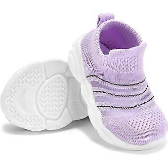 Baby Shoes for Boys Girls - Infant Toddler First Walkers Non-Skid Slipper Shoes with Rubber Sole Sneaker