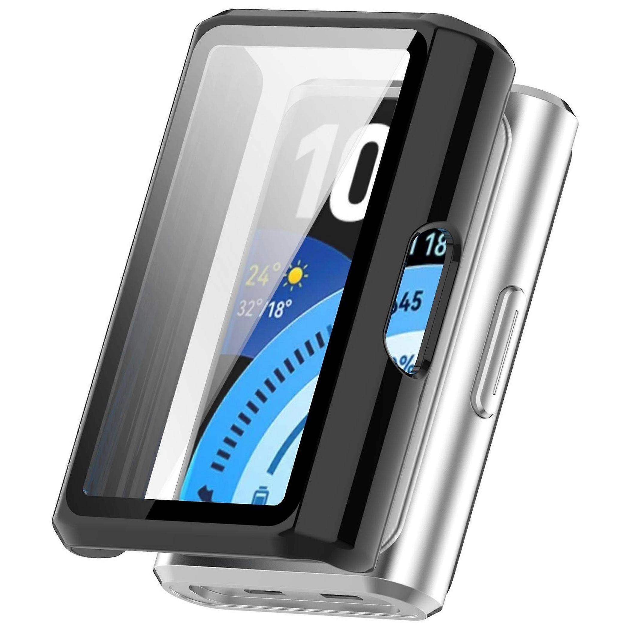 Smartwatch Case + Protective Glass for Huawei Band 11 Pro / 11 Pro NFC Protection Black
