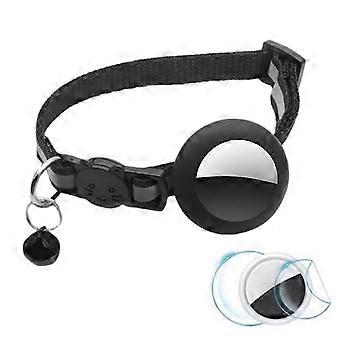 Anti-Scratch Reflective AirTag Case with Bell & Film Set for Pet Collar