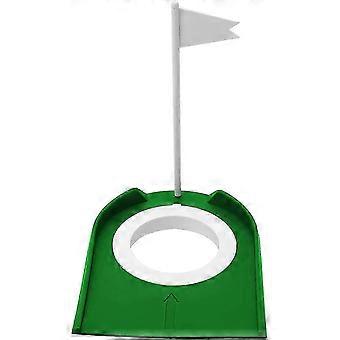 Golf Putting Cup, Indoor Outdoor Plastic Golf Training Aids with Hole and Flag