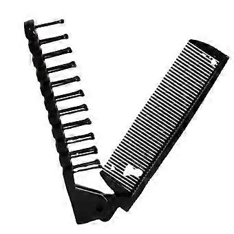 2-pack collapsible hair brush and comb, plastic travel hair brush