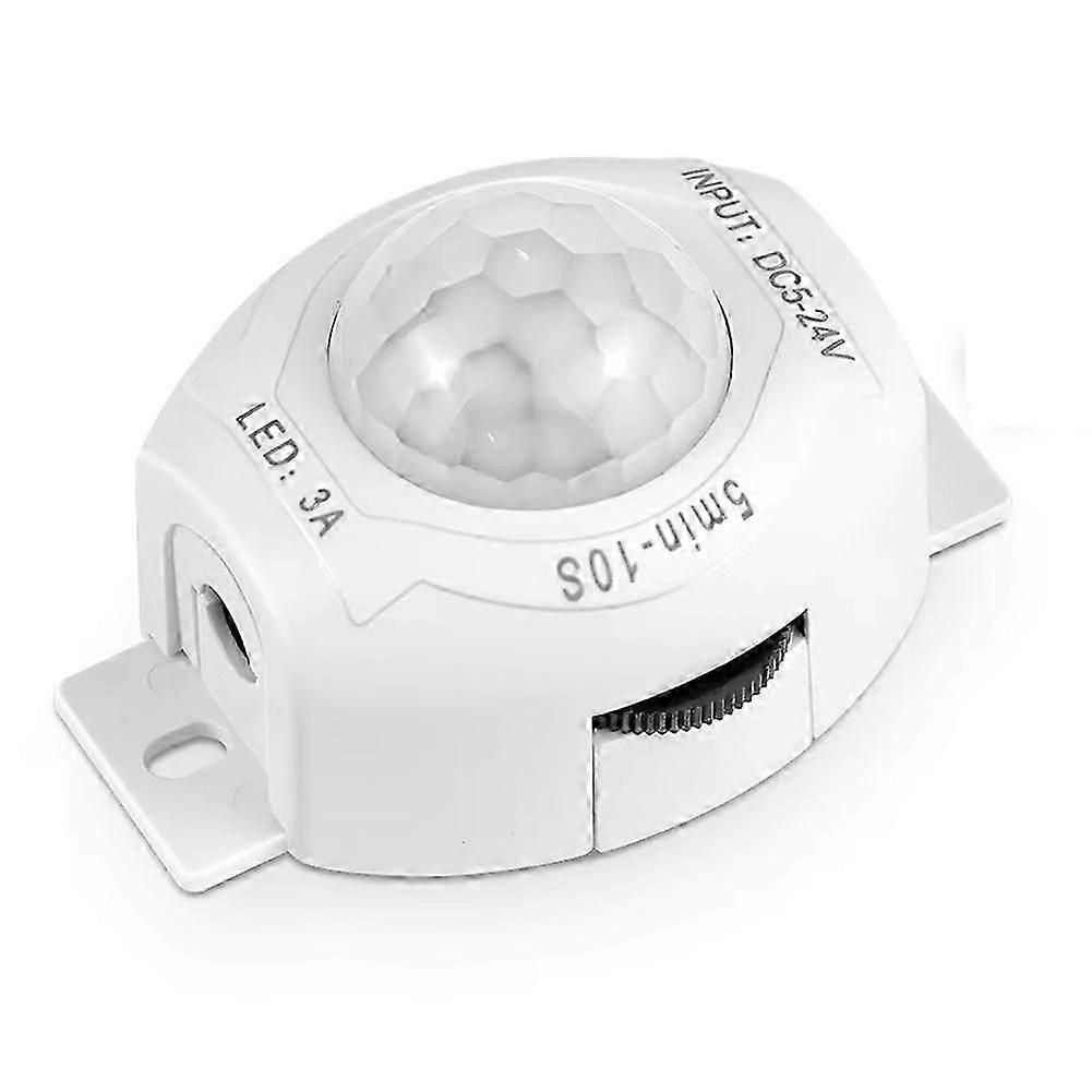 Adjustable Timer Smart PIR Motion Sensor Light Switch Automatic Movement Detector DC5-24V Suitable for Kitchen