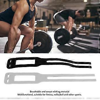2Pcs Sport Wristband Brace Adjustable Wristband Support Wrist Wrap with Hook and Loop Fasterner for Yoga Fitness Volleyball Black Gray