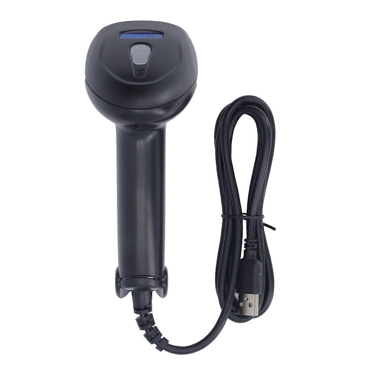 Wired USB Barcode Scanner Handheld 1D 2D Barcode Reader for Library Warehouse Compatible with Computer Laptop