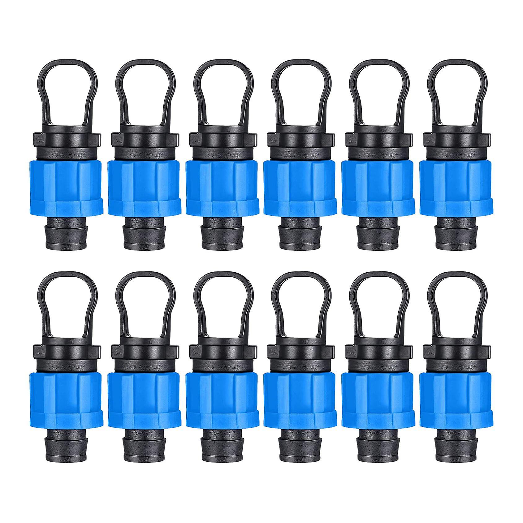 Lot de 12 embouts de tuyau d'irrigation goutte à goutte, raccord universel de 1/2 pouce, compatible avec 16-1