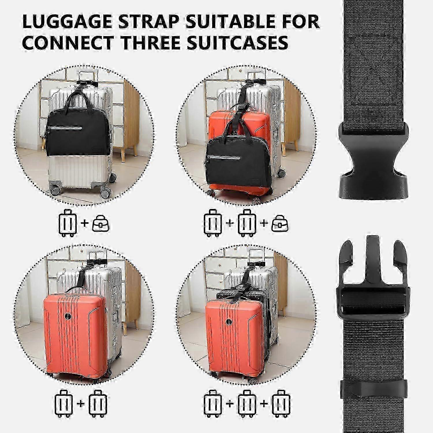 Adjustable Luggage Connector Straps