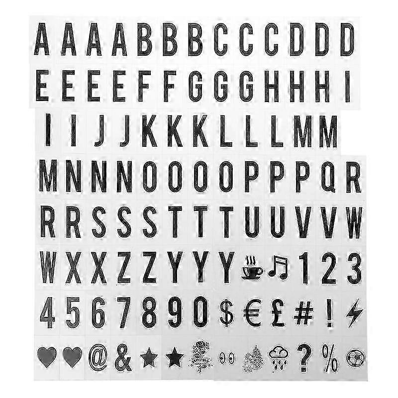 Luminous Plastic Letter & Number Set