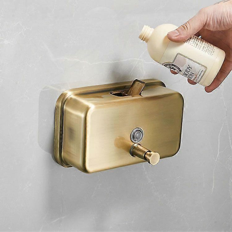 1000ml tvålpump för väggmontering i rostfritt stål