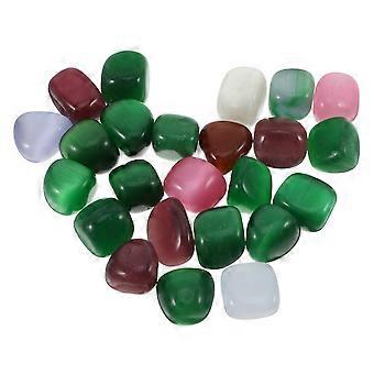 Meditation Crystal Quartz 2Pcs Natural Stones 2-3Cm Fish Tank Decor Irregular Multi Color