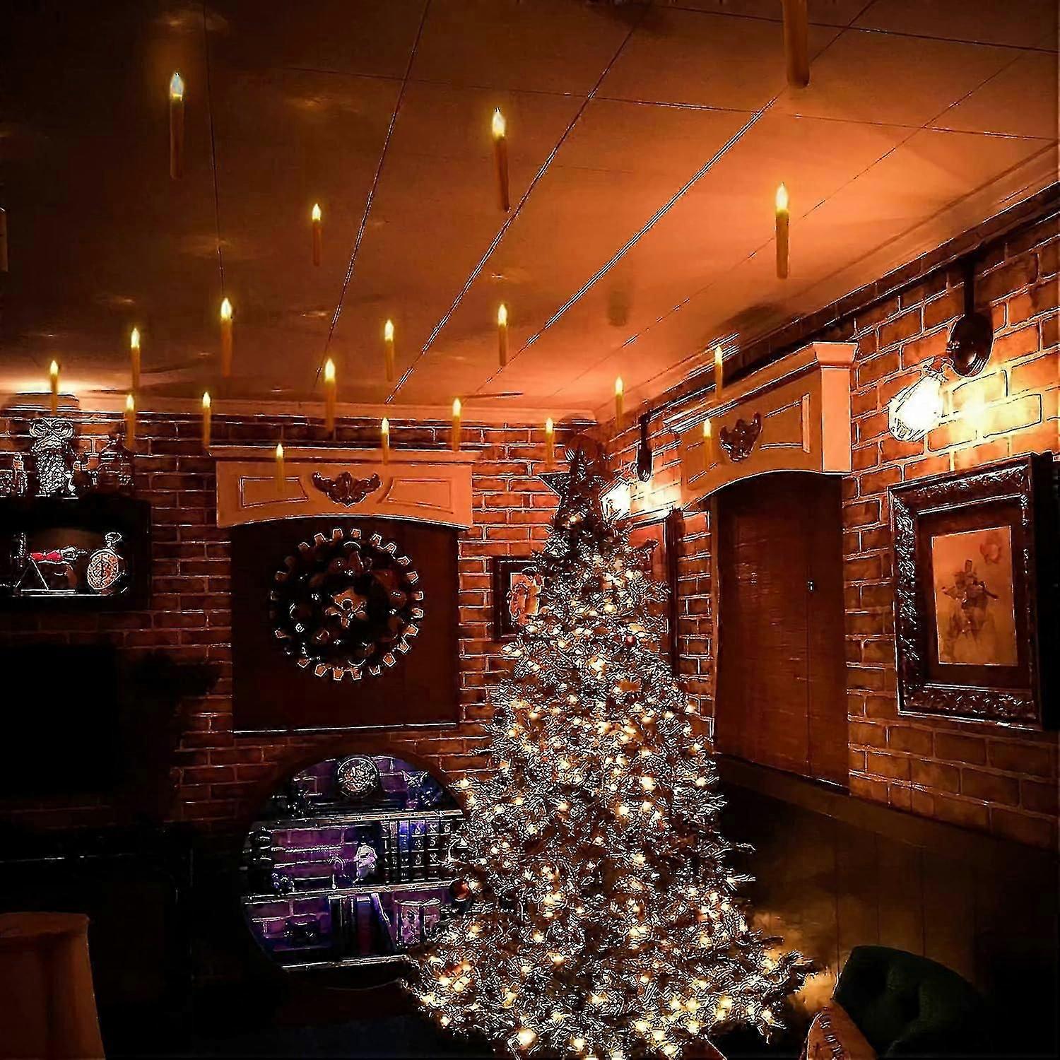 Halloween Decor Floating Led Candles With Remote Control S07