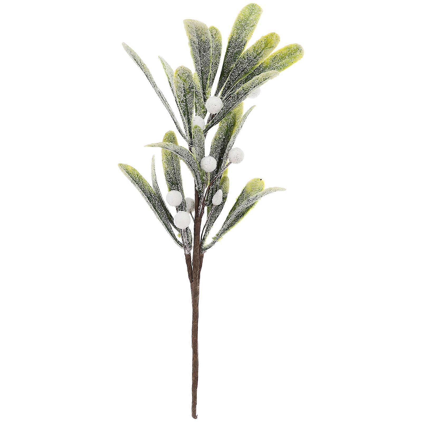 Xmas Artificial Mistletoe Branch for Decor Simulation Mistletoe Berry Stem
