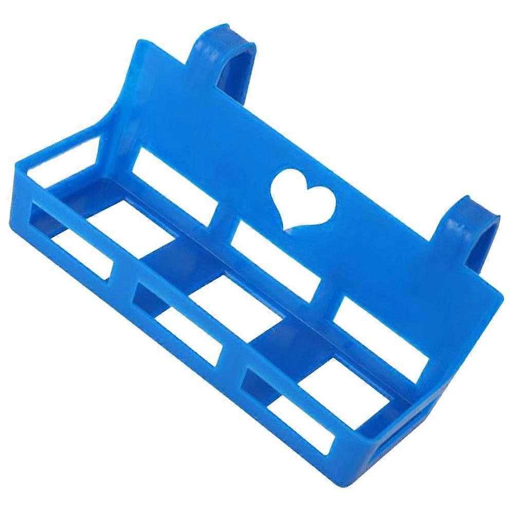 Flower Hanging Rack Plastic Lecture Platform for Storage 3Pcs Blue
