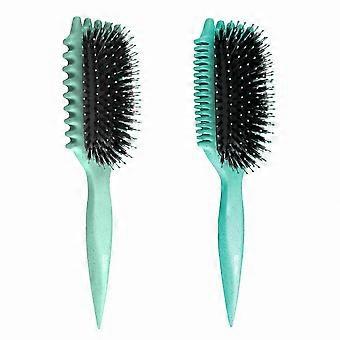 Spazzola per lo styling dei capelli ricci vegana con punta arrotondata