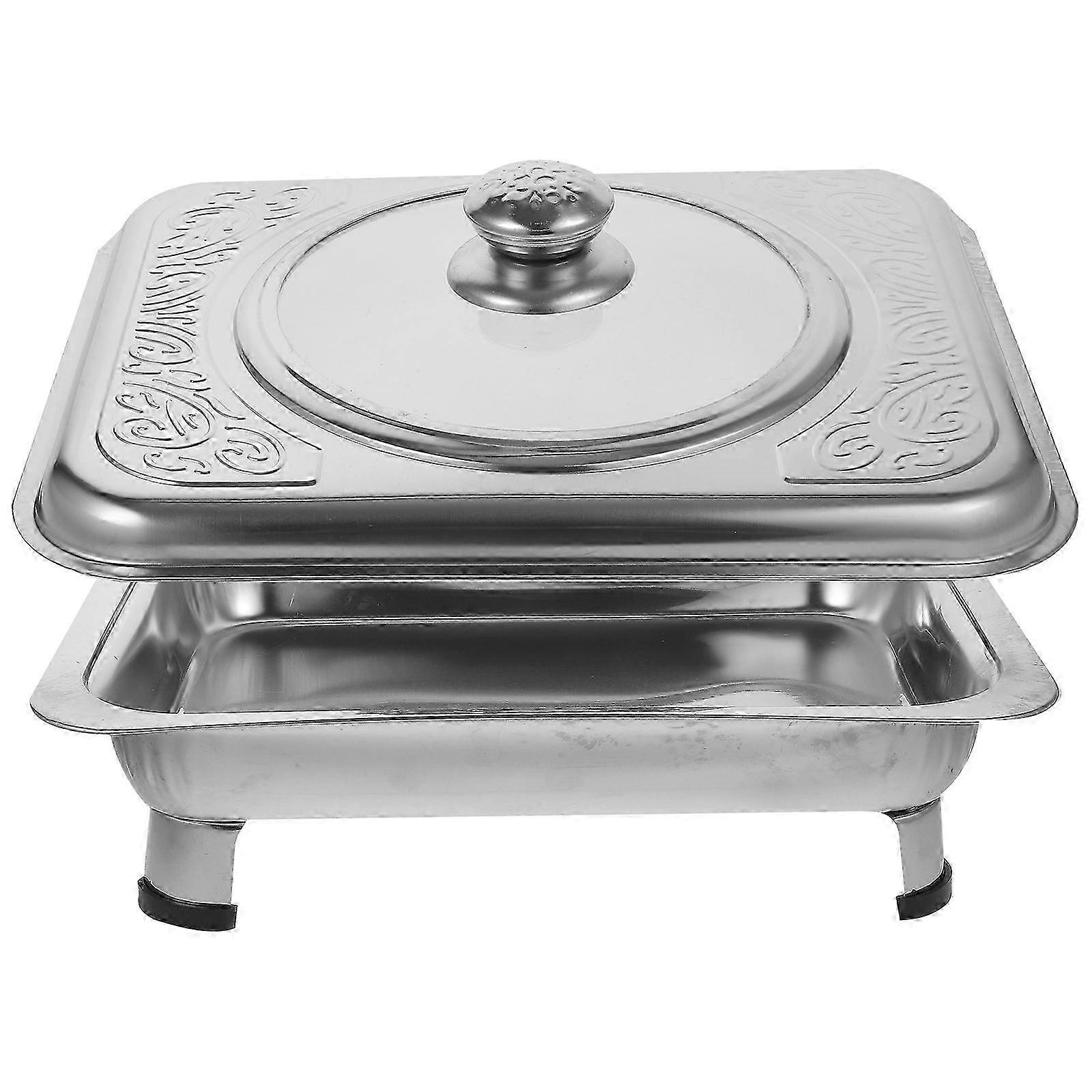 Rectangular Stainless Buffet Dish Set