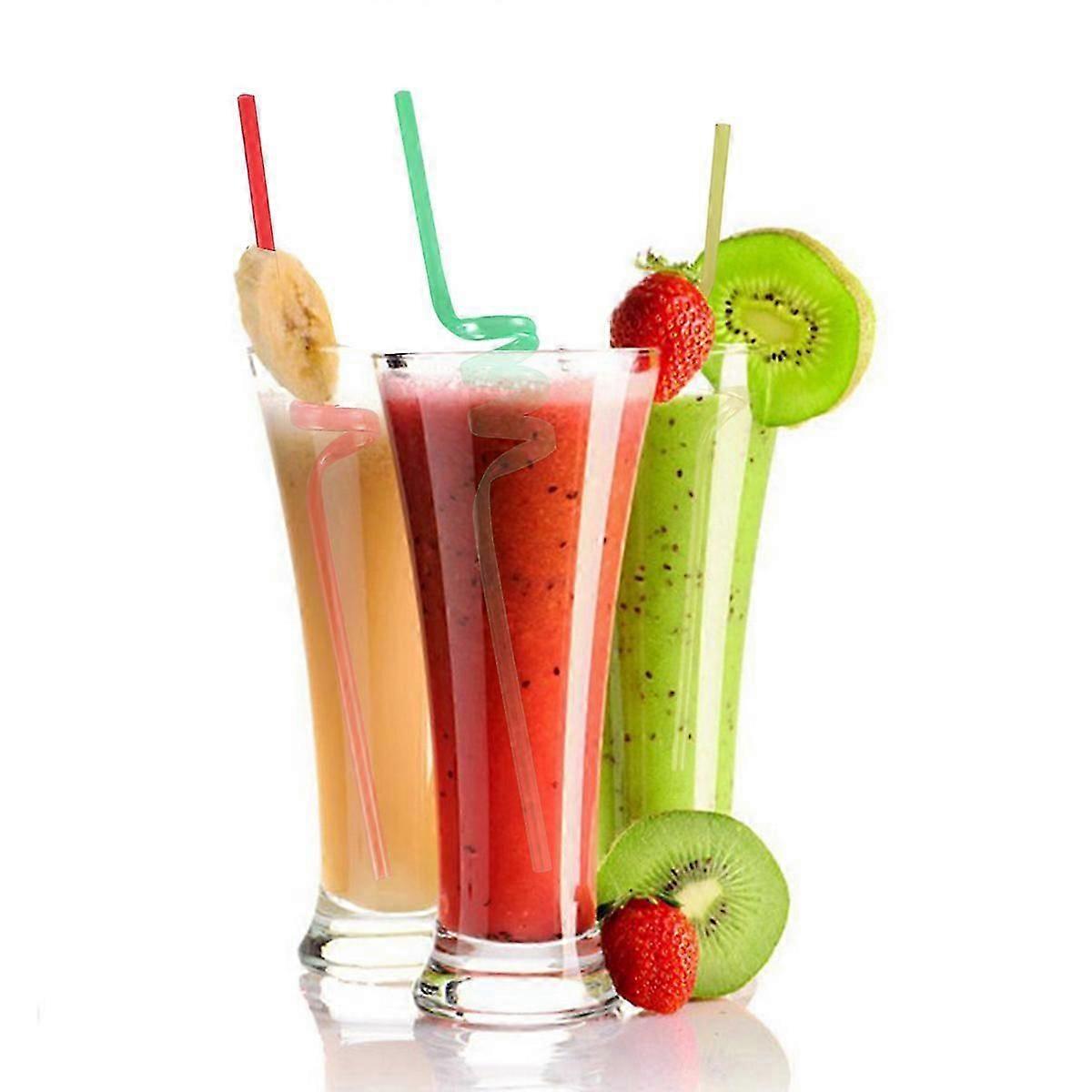 Swirl Crystal Drinking for Drinking 10Pcs Assorted Color