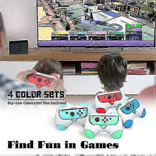 2pcs Grip Kit for Switch/Switch OLED Controllers,Wear-Resistant Hand Grip for Switch/Switch OLED Controllers