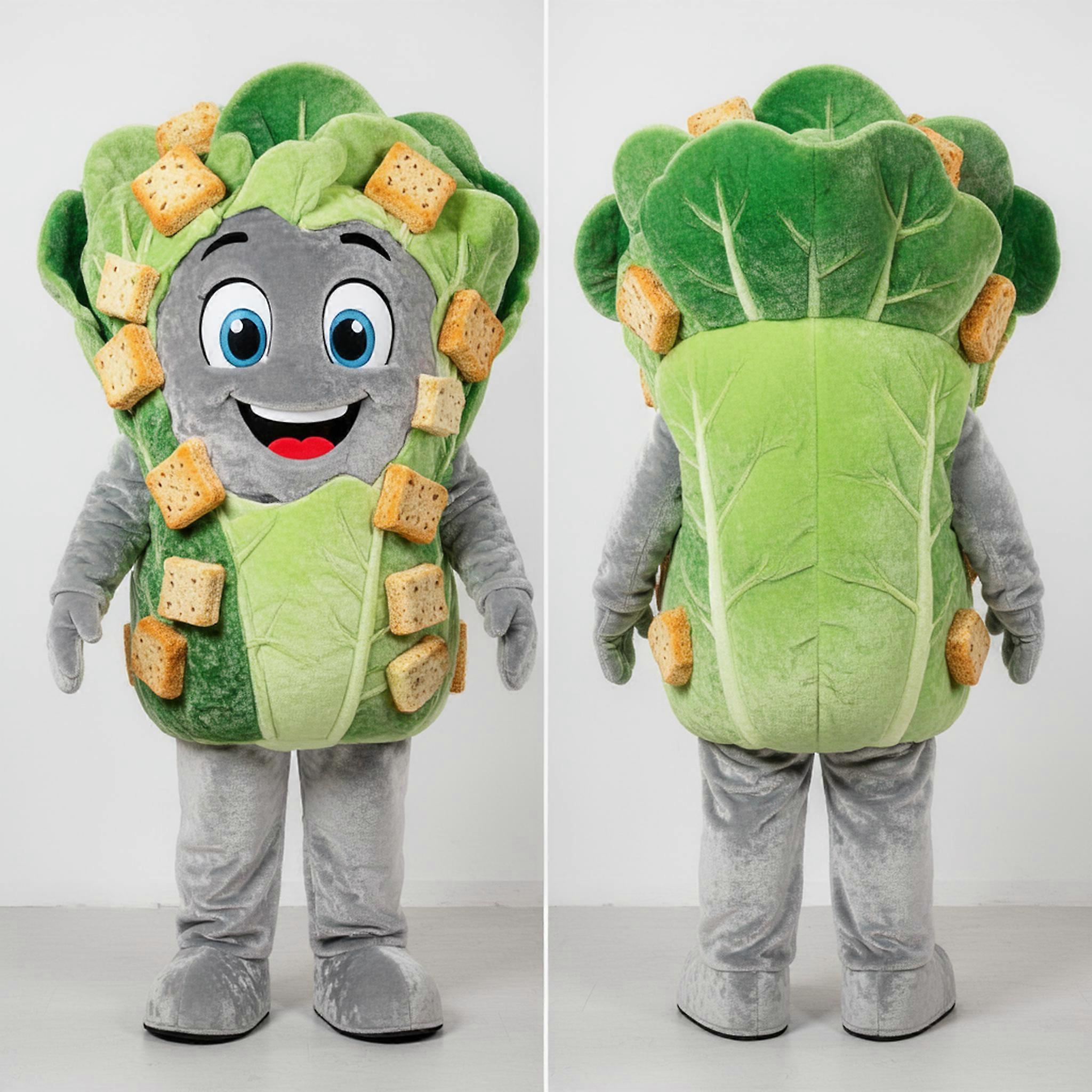 MASTICOT Silver Leafy Caesar Salad Mascot