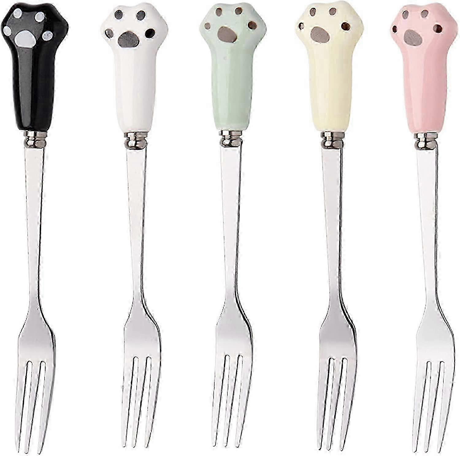 Reusable Cat Claw Fruit Forks Set