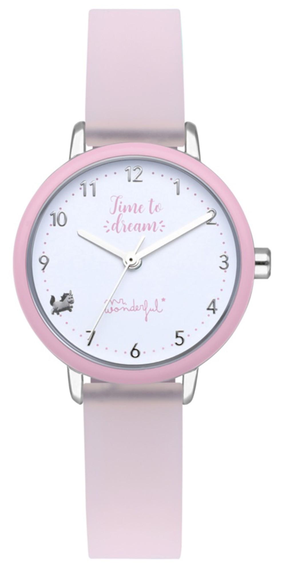 Mr wonderful time to dream watch for Analog Quartz Child with WR65100 Silicone bracelet