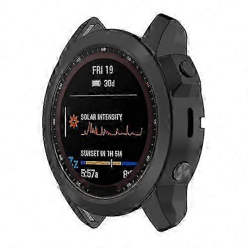 Electroplated TPU Watch Protective Case Compatible with Garmin Fenix 7S Pro - Half Package