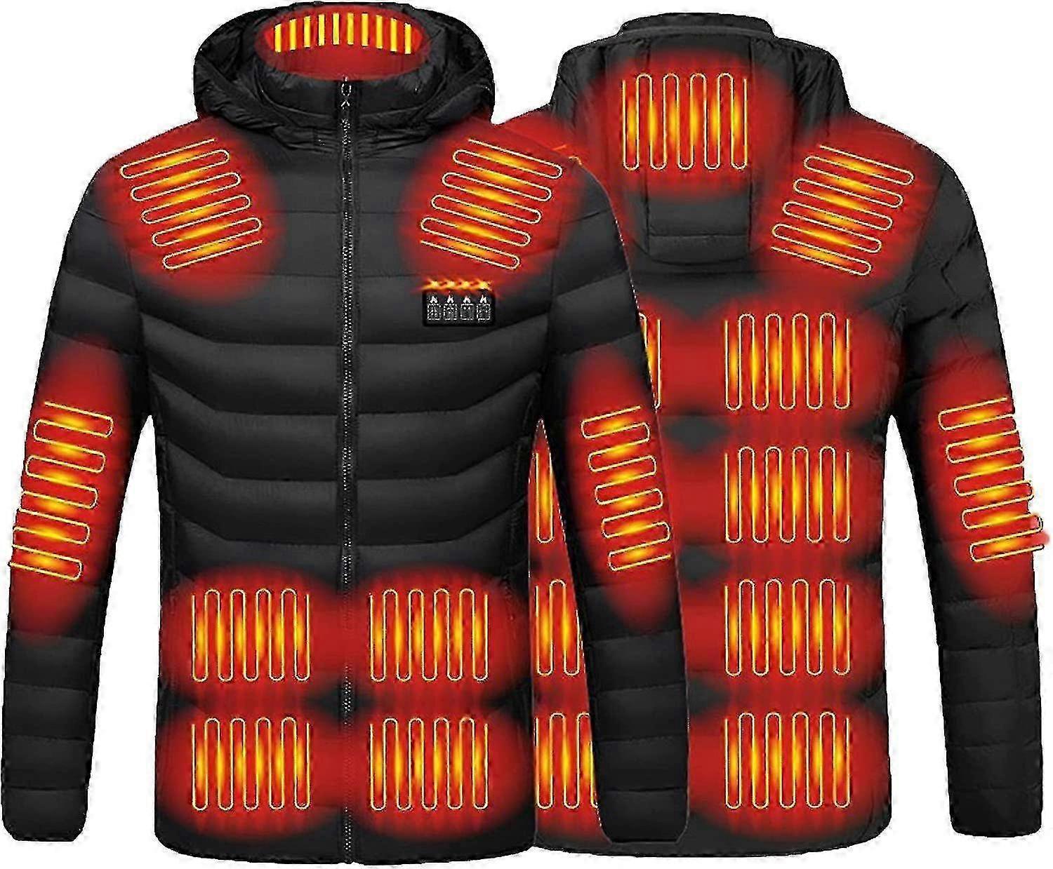 Warm heated jacket with USB charging function