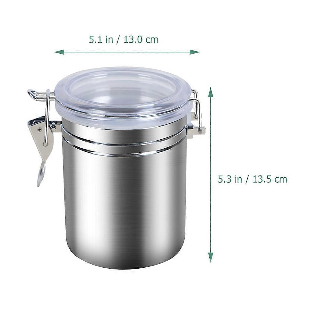 Grain Storage Jar Creative Stainless Coffee Bean Canister