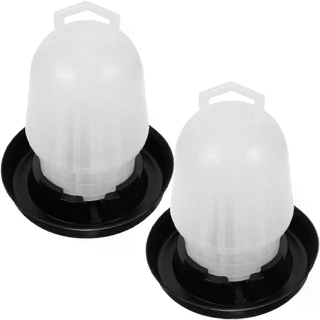 2pcs Automatic Chicken Waterer Plastic 500ml Portable Space-saving