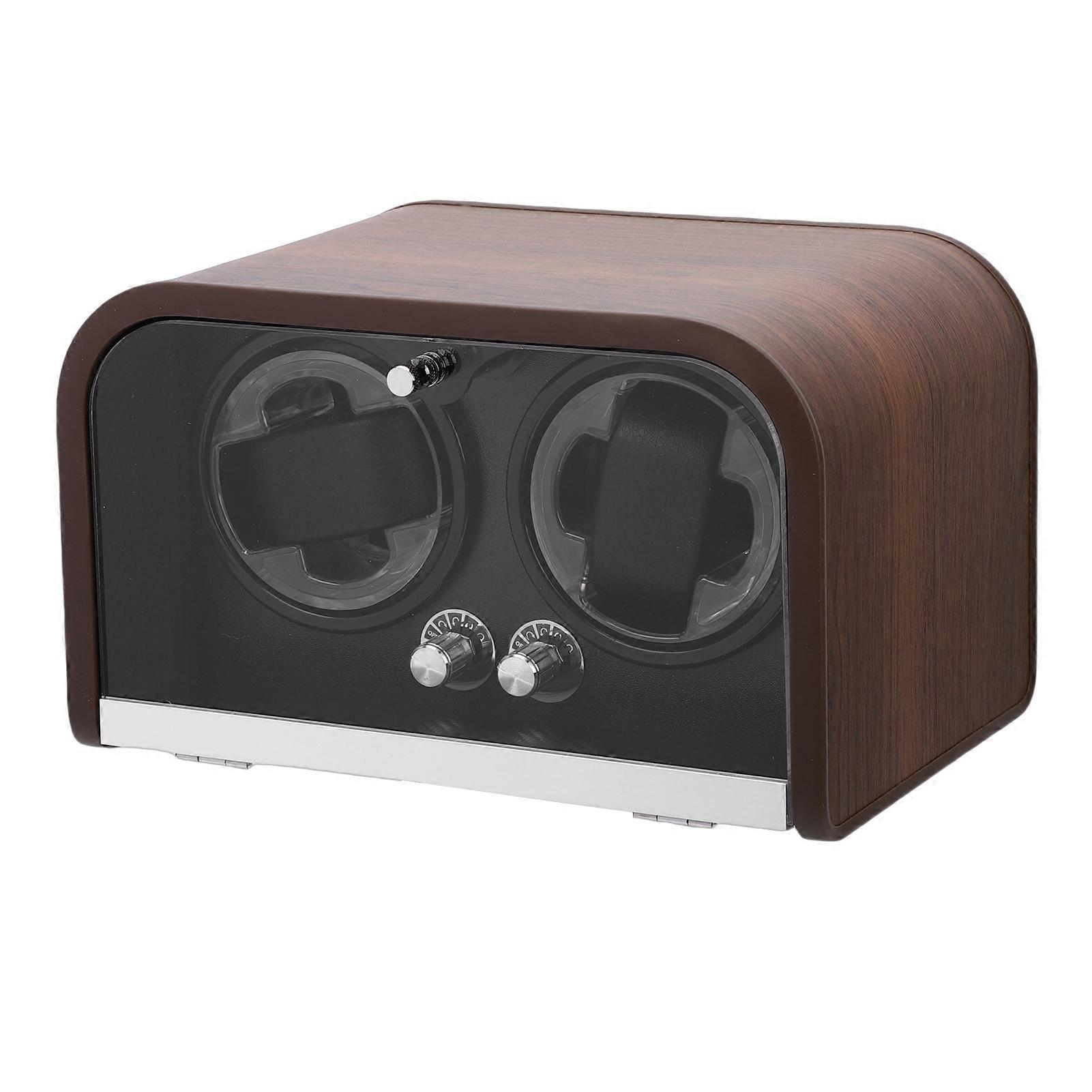 Watch Winder for Mechanical Automatic Watches Quiet 10dB Watch Shaker with LED Light Dual Control Knobs