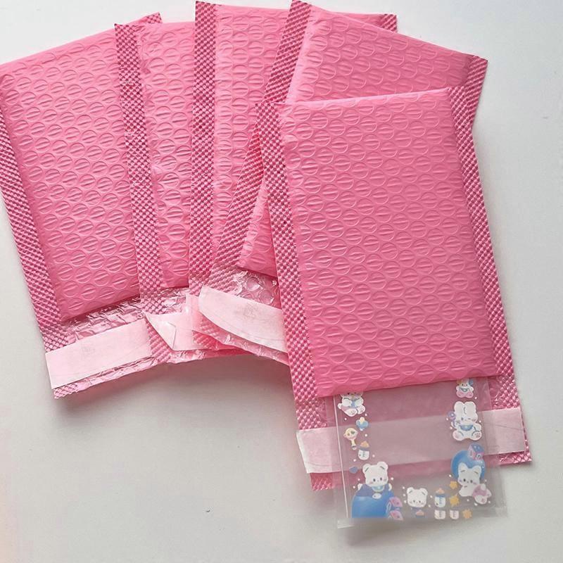 10Pcs/Pack Pink Purple Bubble Bag Thicked Express Package Bag Self