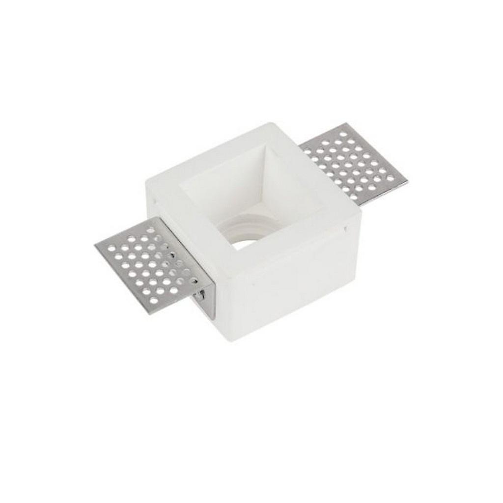 Pliska Gypsum Trimless Square Recessed Downlight Spot 1 Light