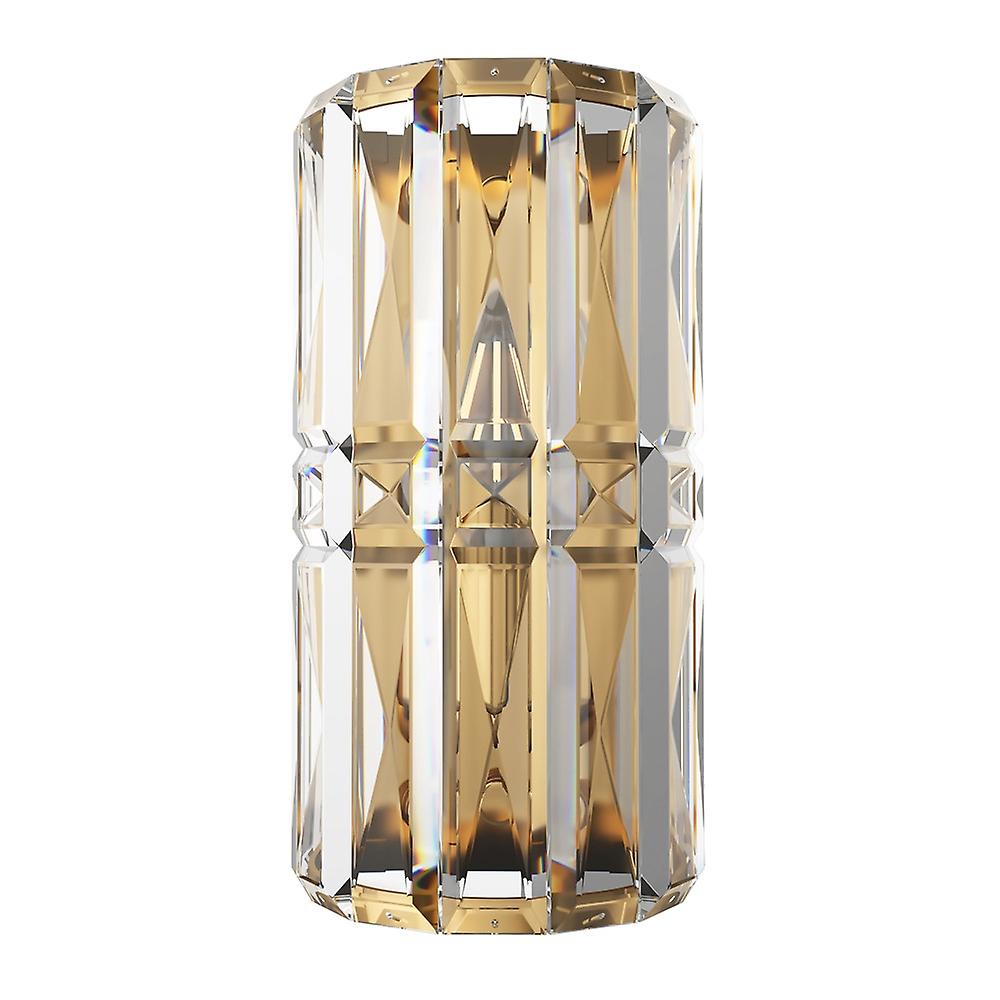 Facet Neoclassic Glass & Crystal Wall Lamp Gold
